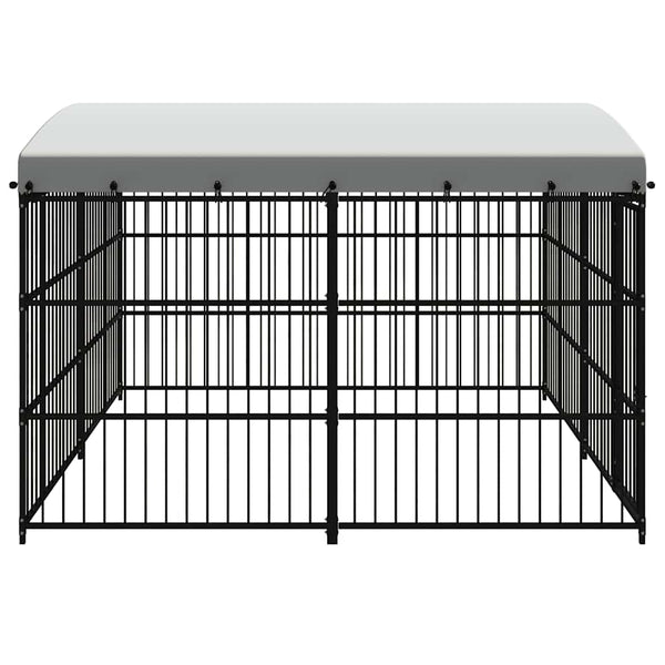 vidaXL Outdoor Dog Kennel with Roof 300x300x210 cm