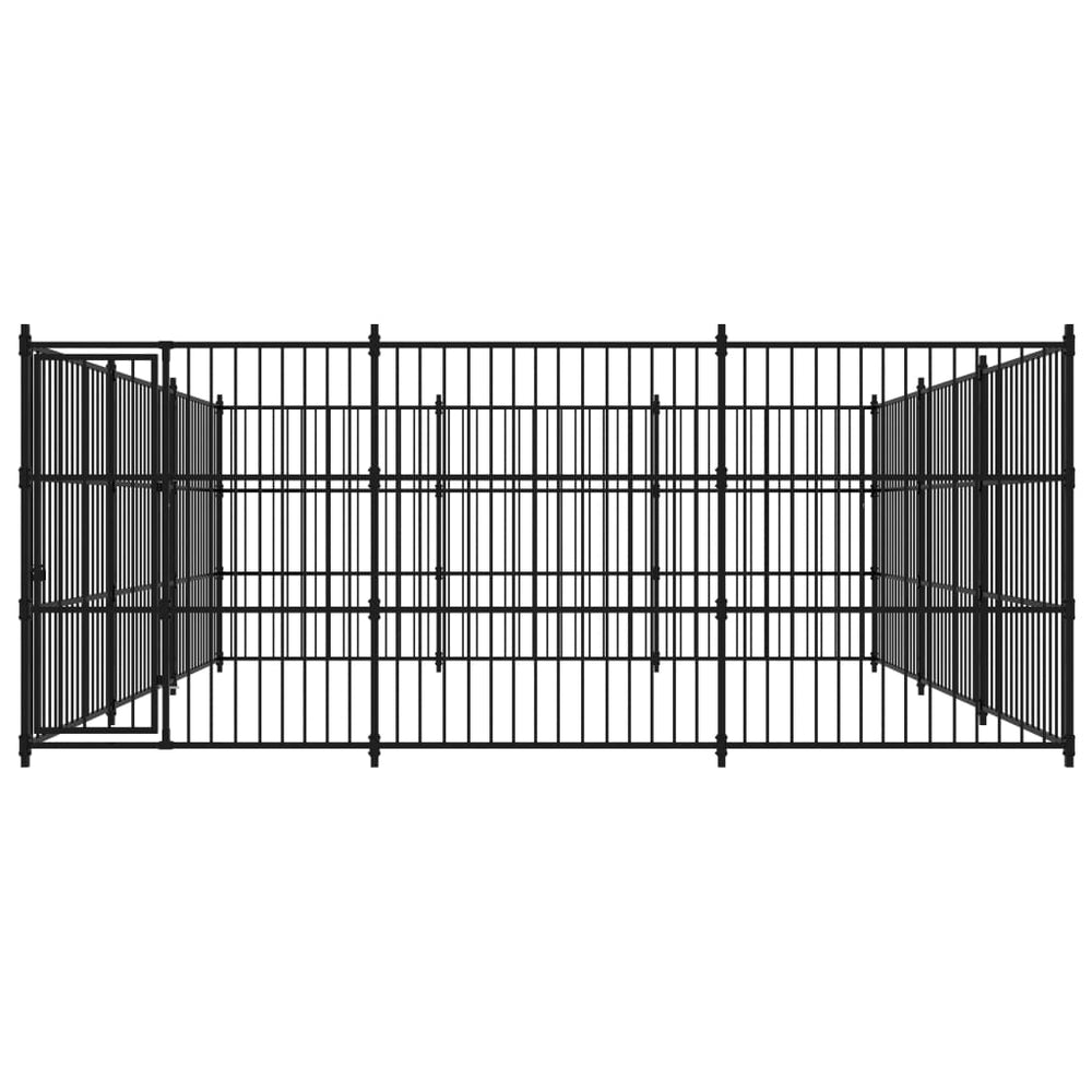 vidaXL Outdoor Dog Kennel 450x450x185 cm