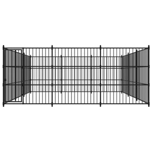 vidaXL Outdoor Dog Kennel 450x450x185 cm