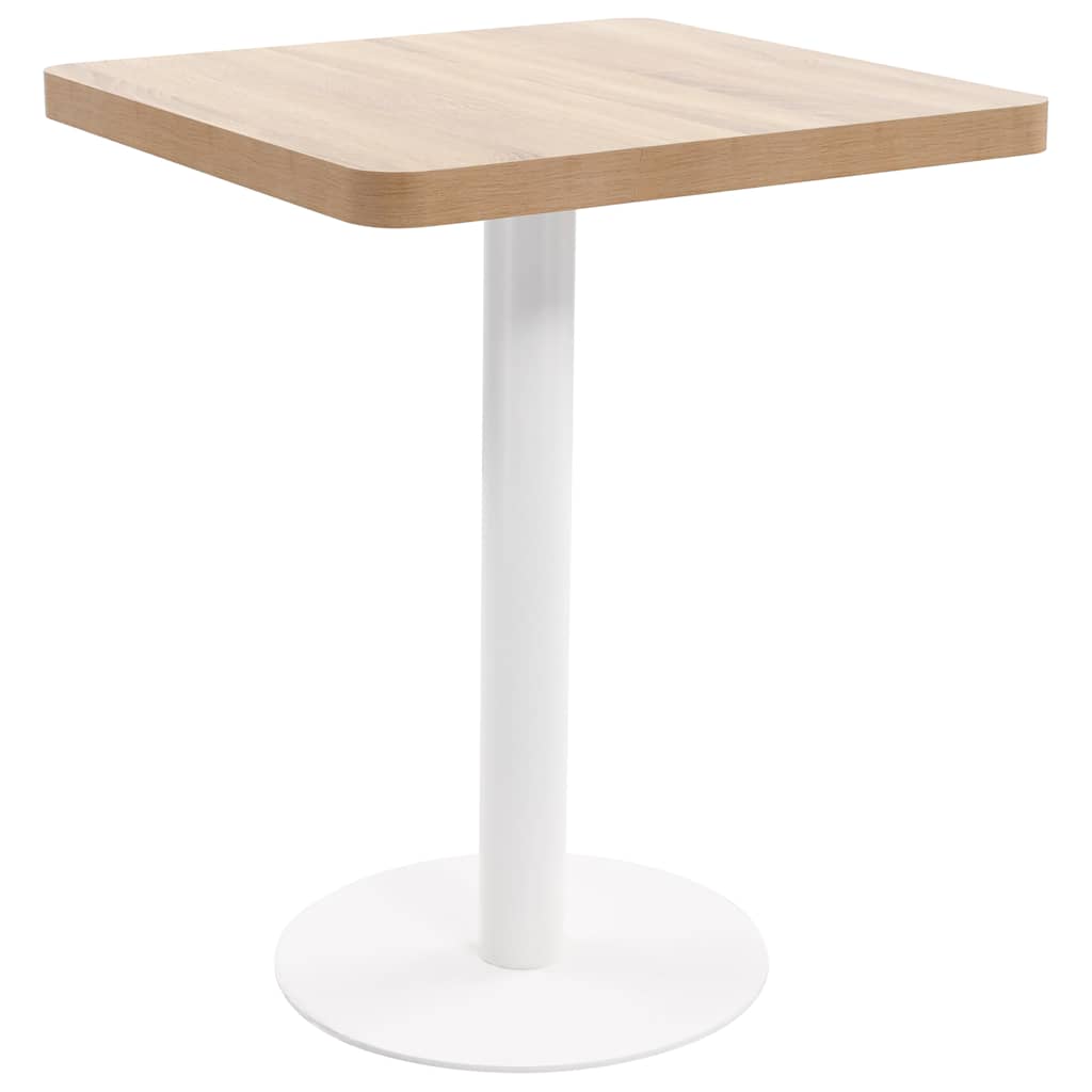 vidaXL Bistro Table Light Brown 60x60 cm MDF
