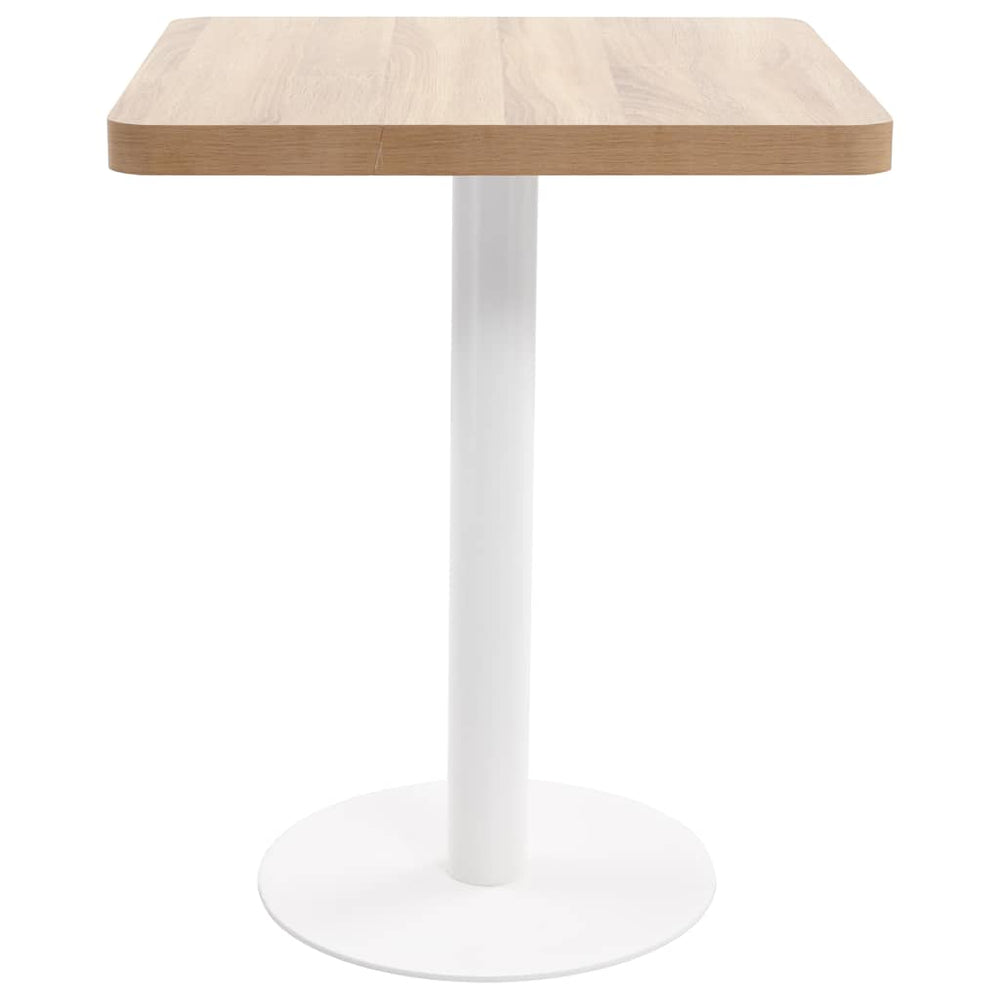 vidaXL Bistro Table Light Brown 60x60 cm MDF