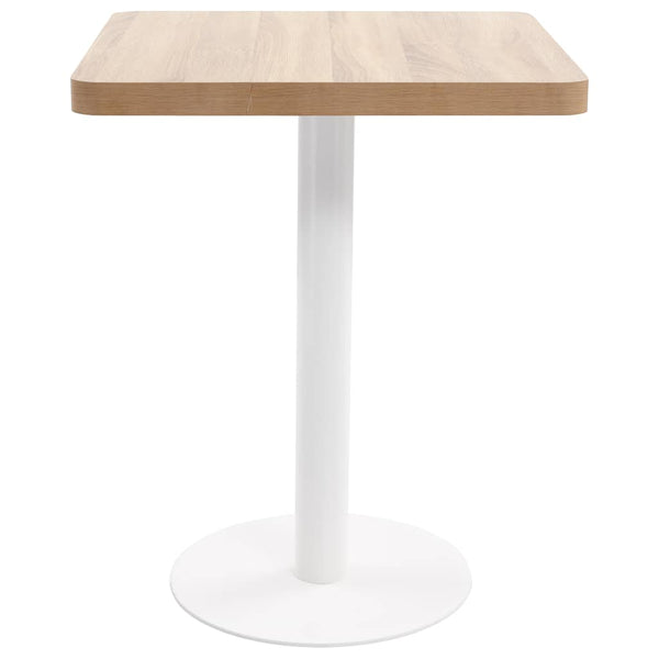 vidaXL Bistro Table Light Brown 60x60 cm MDF