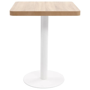vidaXL Bistro Table Light Brown 60x60 cm MDF