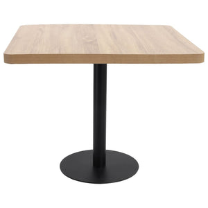 vidaXL Bistro Table Light Brown 80x80 cm MDF