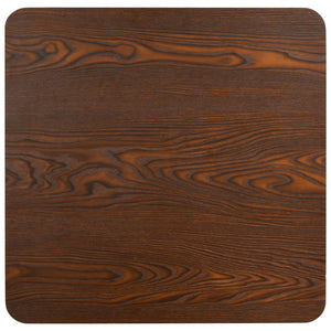 vidaXL Bistro Table Dark Brown 80x80 cm MDF