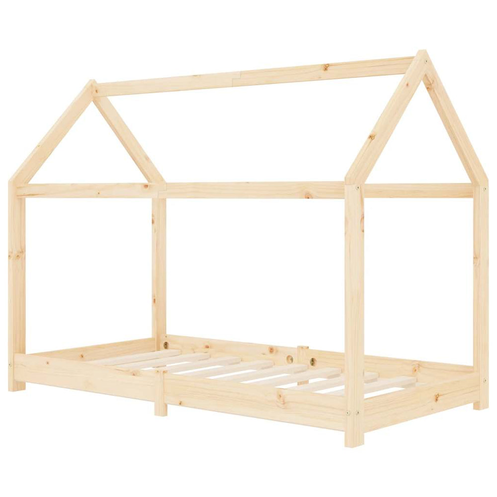 vidaXL Kids' Bed Frame Solid Pine Wood 70 x 140 cm