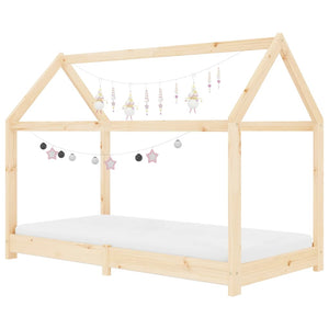 vidaXL Kids' Bed Frame Solid Pine Wood 70 x 140 cm