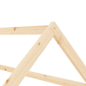 vidaXL Kids' Bed Frame Solid Pine Wood 70 x 140 cm