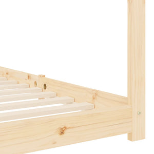 Kinder-Bettgestell Massivholz Kiefer 70 x 140 cm