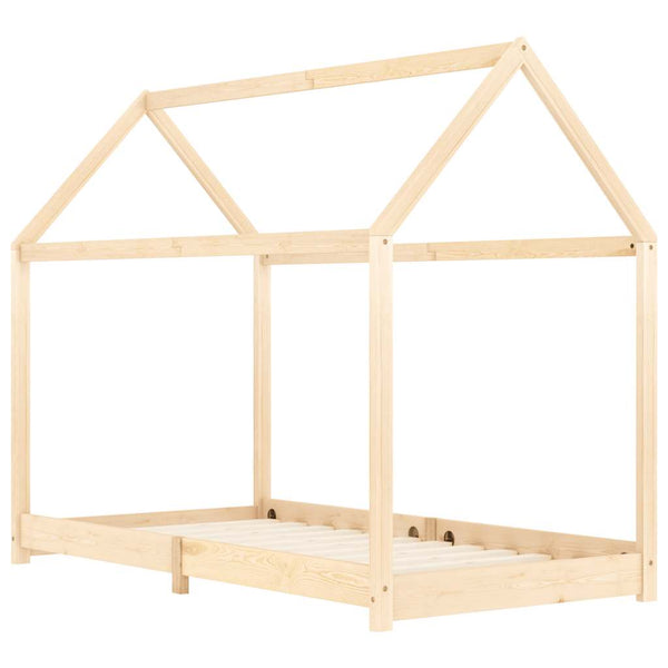 vidaXL Kids Bed Frame Solid Pine Wood 90 x 200 cm