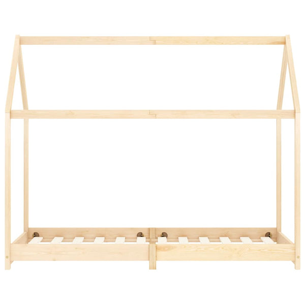 vidaXL Kids Bed Frame Solid Pine Wood 90 x 200 cm