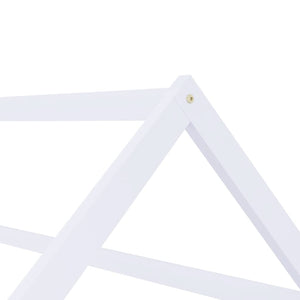 vidaXL Kids Bed Frame White Solid Pine Wood 70 x 140 cm