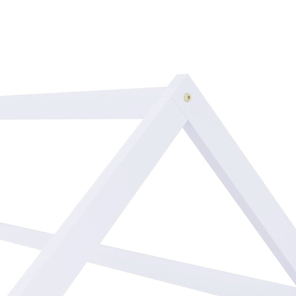 vidaXL Kids Bed Frame White Solid Pine Wood 70 x 140 cm