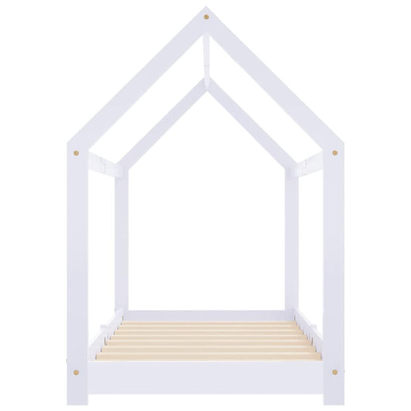 vidaXL Kids' Bed Frame White Solid Pine Wood 80 x 160 cm