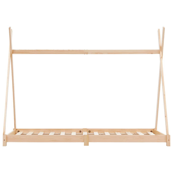 Kinder-Bettgestell Massivholz Kiefer 90 x 200 cm