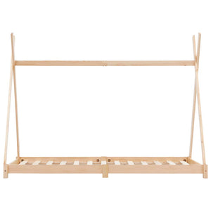vidaXL Kids Bed Frame Solid Pine Wood 90 x 200 cm