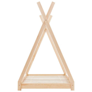 vidaXL Kids Bed Frame Solid Pine Wood 90 x 200 cm