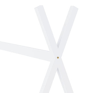 vidaXL Kids Bed Frame White Solid Pine Wood 70 x 140 cm