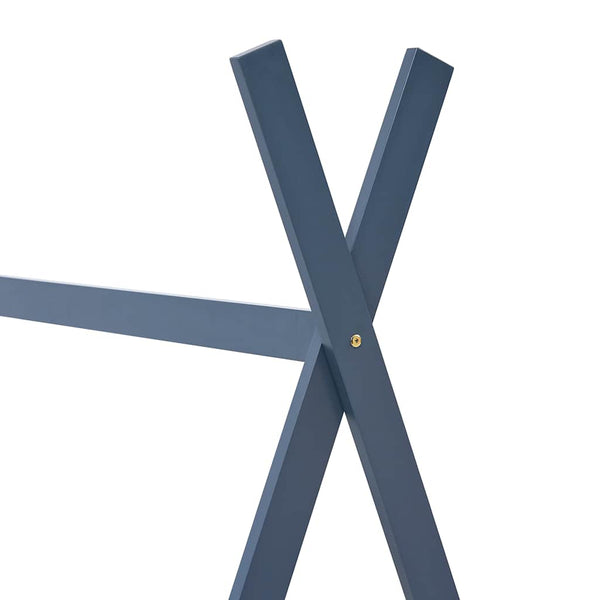 vidaXL Kids Bed Frame Grey Solid Pine Wood 70 x 140 cm