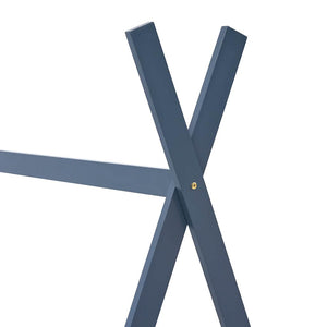 vidaXL Kids' Bed Frame Grey Solid Pine Wood 90 x 200 cm