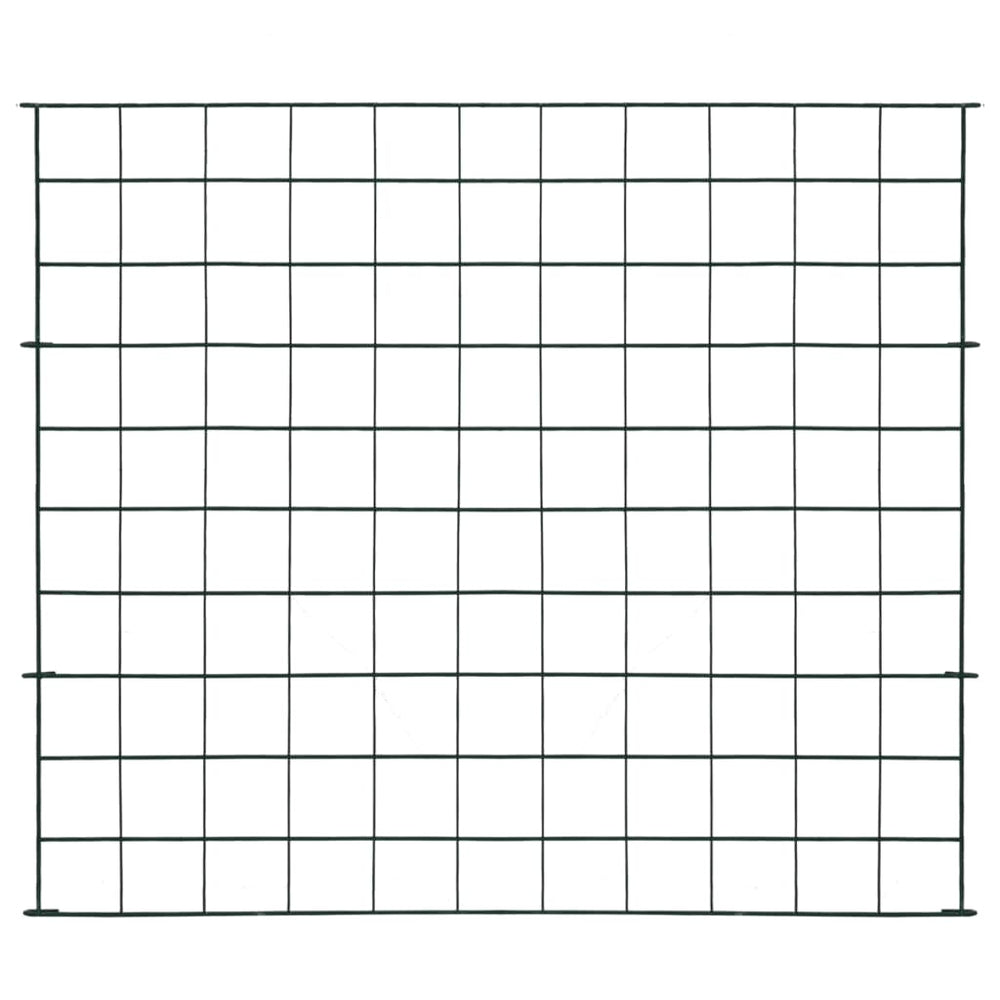 vidaXL Garden Fence Set 77.5x64 cm Green