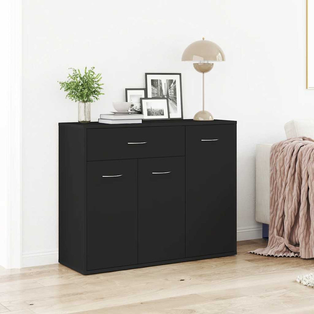 Schwarzes Sideboard 88x30x70cm
