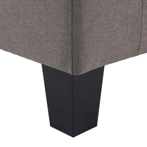 vidaXL 4-Seater Fabric Sofa Taupe