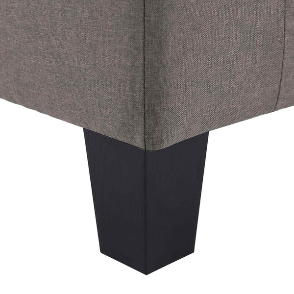 vidaXL 4-Seater Fabric Sofa Taupe
