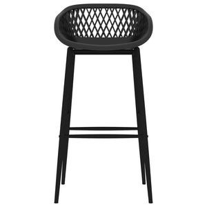 vidaXL Bar Stools 2 pcs. Black