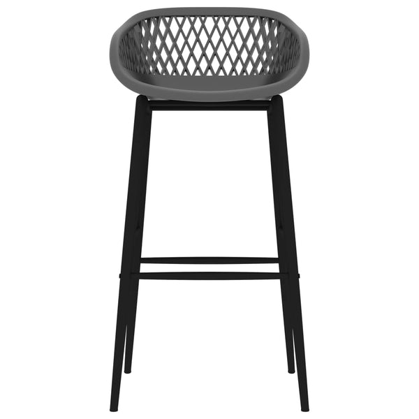 vidaXL Bar Stools 2 pcs. Grey