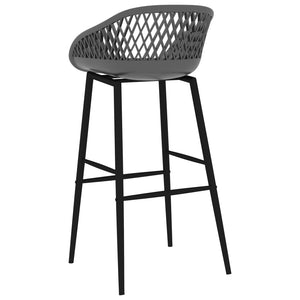 vidaXL Bar Stools 2 pcs. Grey
