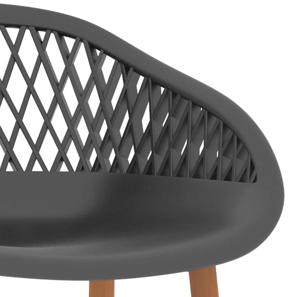 vidaXL Bar Stools 2 pcs. Grey