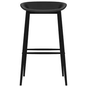 vidaXL Bar Stools 2 pcs. Black