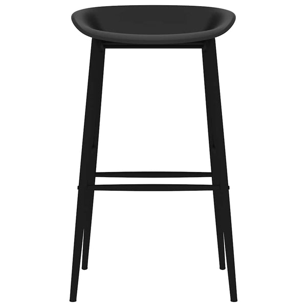 vidaXL Bar Stools 2 pcs. Black