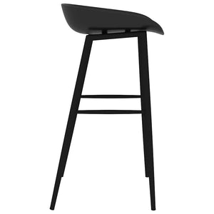 vidaXL Bar Stools 2 pcs. Black