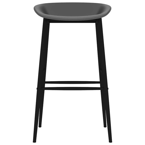vidaXL Bar Stools 2 pcs. Grey