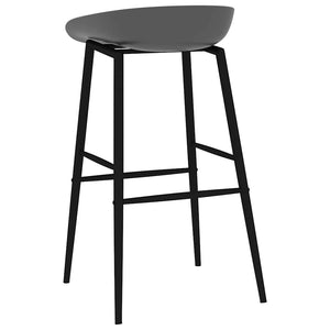 vidaXL Bar Stools 2 pcs. Grey