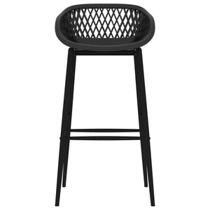 vidaXL Bar Stools 4 pcs Black