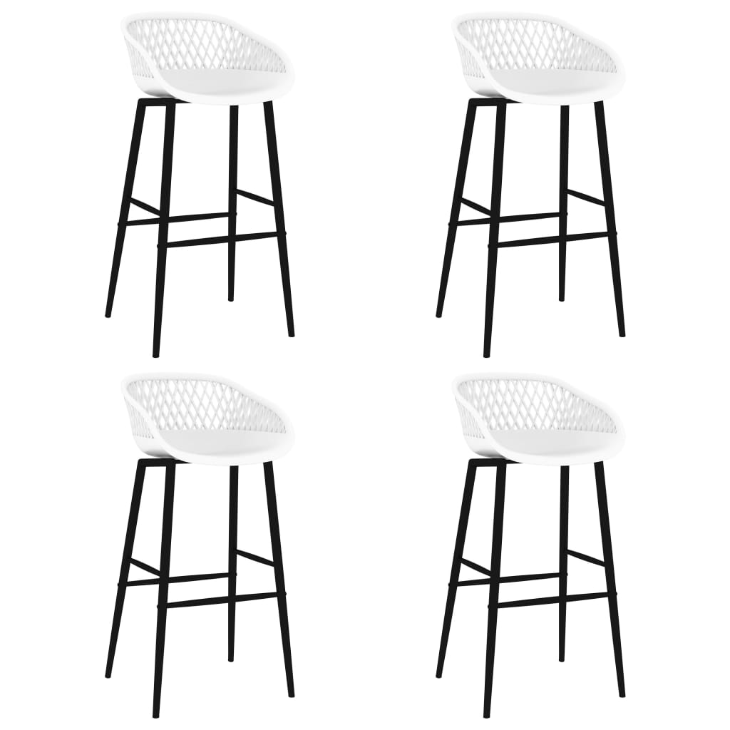 vidaXL Bar Stools 4 pcs. White