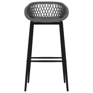 vidaXL Bar Stools 4 pcs Grey