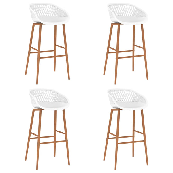 vidaXL Bar Stools 4 pcs. White
