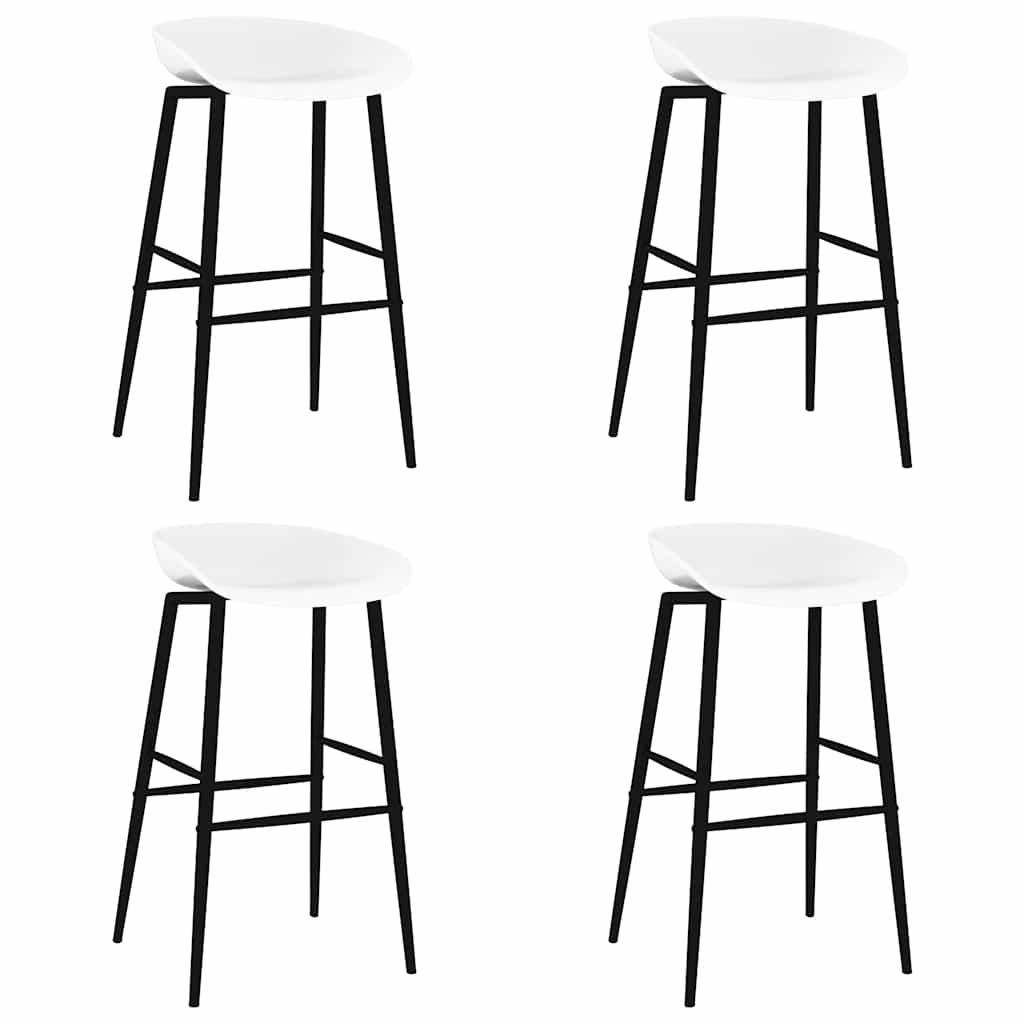 vidaXL Bar Stools 4 pcs. White