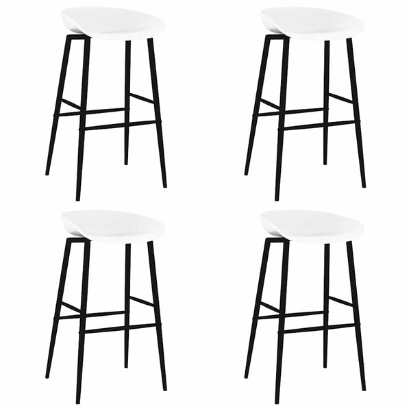 vidaXL Bar Stools 4 pcs. White