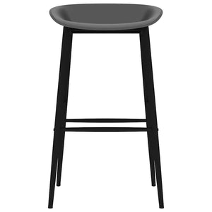 vidaXL Bar Stools 4 pcs Grey