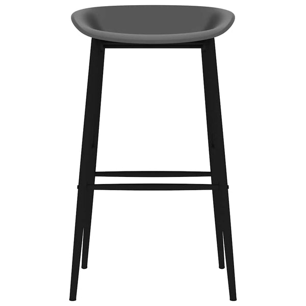 vidaXL Bar Stools 4 pcs Grey