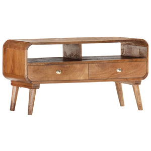 vidaXL TV Cabinet 90 x 35 x 47 cm Solid Mango Wood