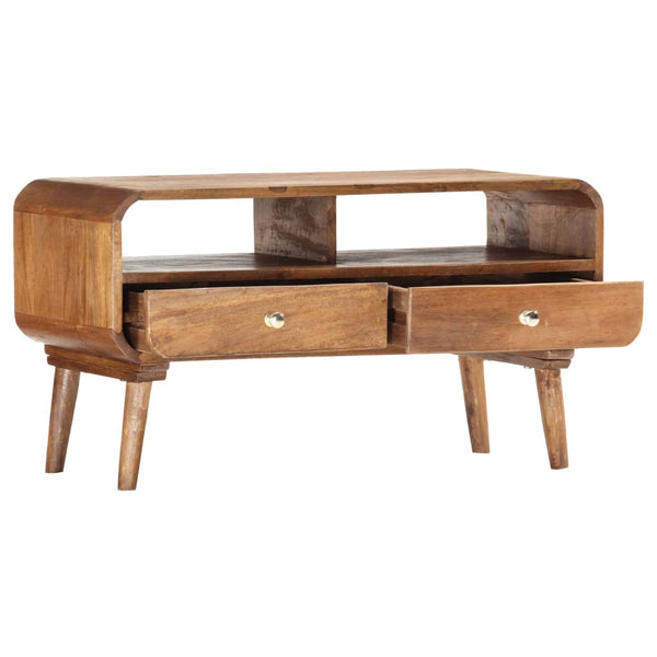 vidaXL TV Cabinet 90 x 35 x 47 cm Solid Mango Wood