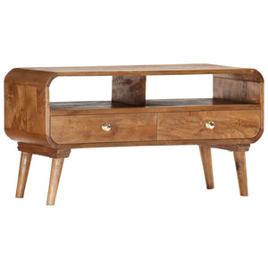 vidaXL TV Cabinet 90 x 35 x 47 cm Solid Mango Wood
