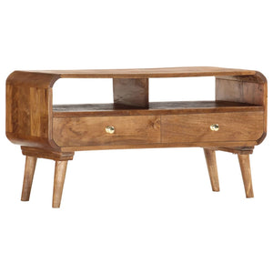 vidaXL TV Cabinet 90 x 35 x 47 cm Solid Mango Wood