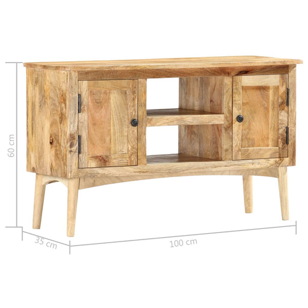 vidaXL Sideboard 100 x 35 x 60 cm Solid Mango Wood